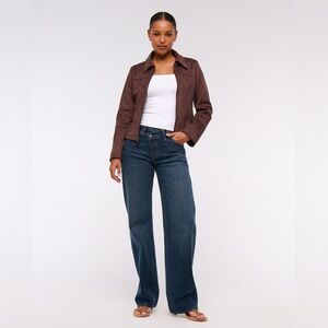 Abercrombie & Fitch High Rise 90s Relaxed Studded Women's Jeans Size 24